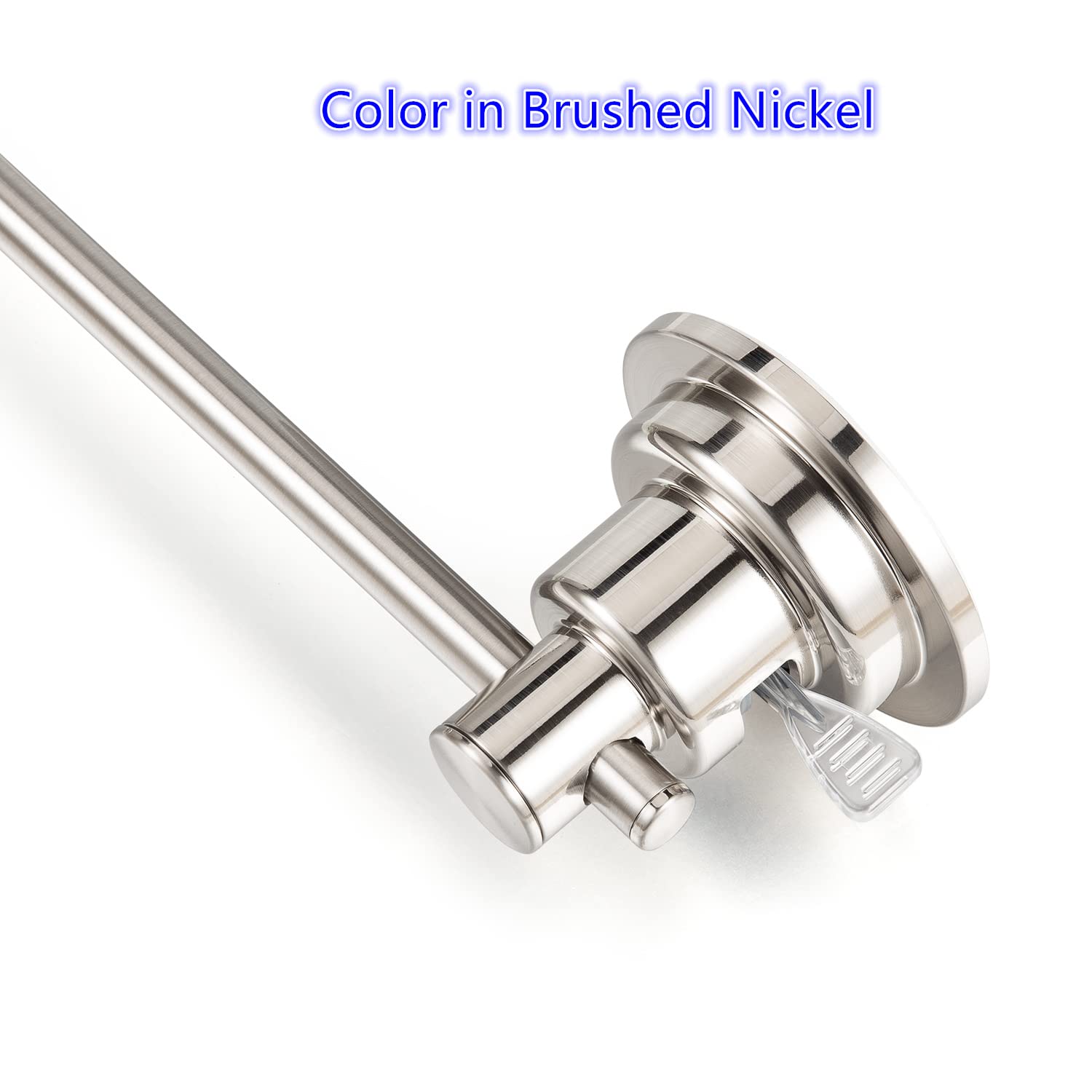 JiePai Suction Cup Towel Bar 16 Inch Removable Vacuum Suction Towel Holder Suction Towel Rack Brushed Nickel